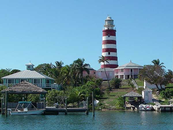 Hopetown Lighthouse Abaco Island Bahamas
