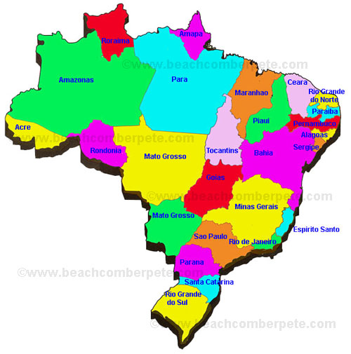 Brazil state map1