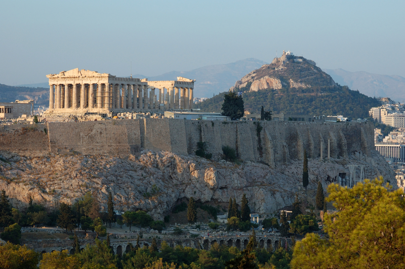 Acropolis and the city of Athens, Greece