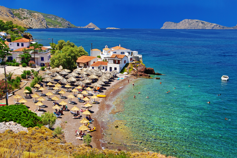 Beaches of Hydra Island, Greece