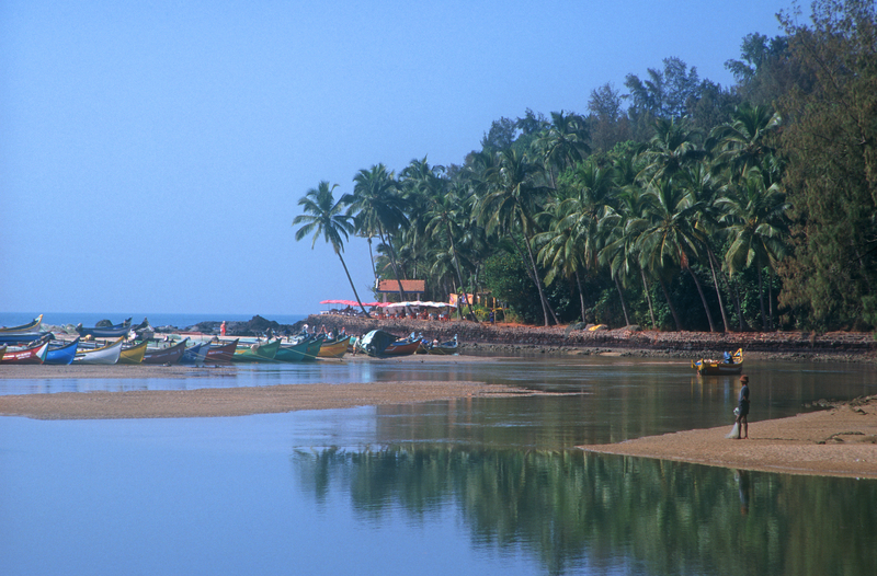 Baga Beach located in India, district Goa