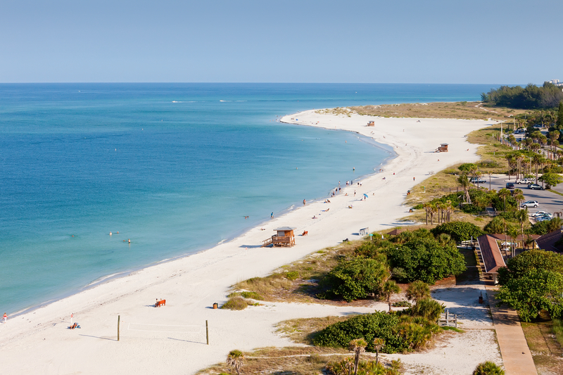 Lido Beach is Siesta Key, Florida