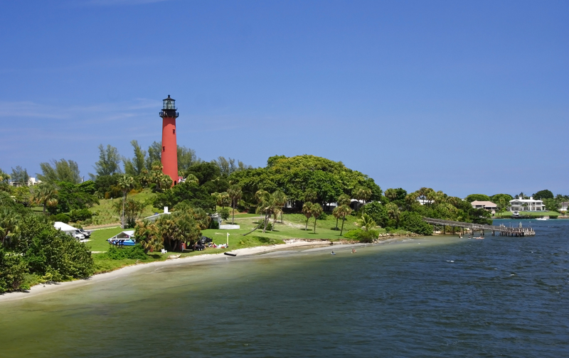 The Old Jupiter Inlet Lighthouse in Jupiter, Florida