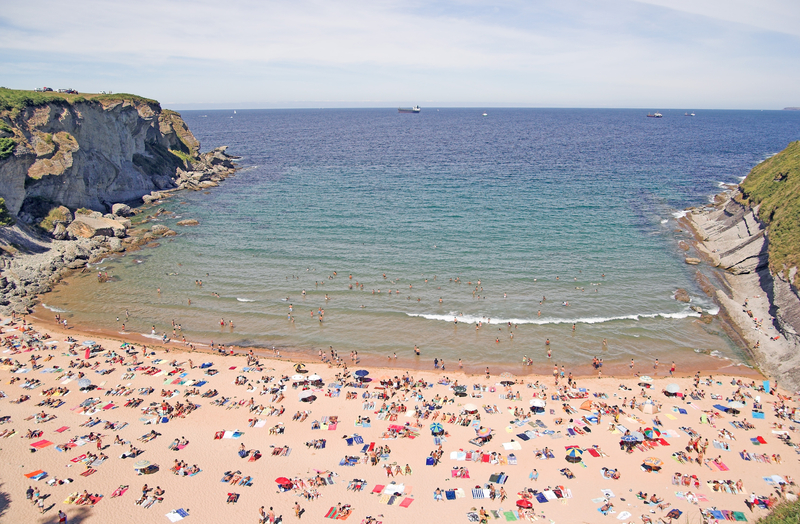   Horseshoe beach, north Spain, Cantabria, Santander