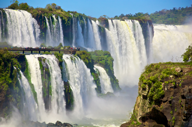 Iguazu Falls as seen from Argentina