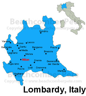 Map of Lombardy, Italy md2