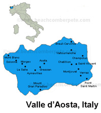 Map of Valle D'Aosta, Italy md