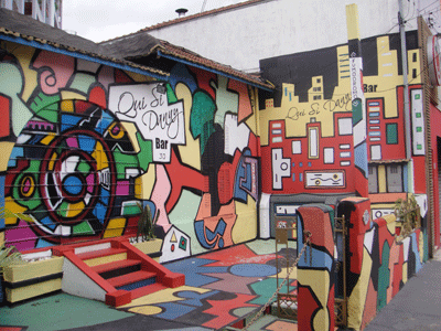 Vila Madalena Graffiti Art, Sao Paulo Brazil